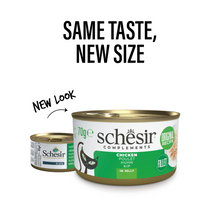 Schesir Complements Cat Wet Food  in Jelly Can- Chicken 6x70g