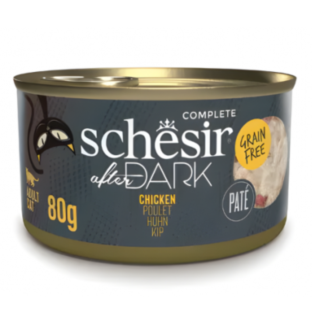 Schesir After Dark PatÃƒÆ’Ã‚Â¨ For Cat - Chicken 80g (Min Order- 12 Cans)