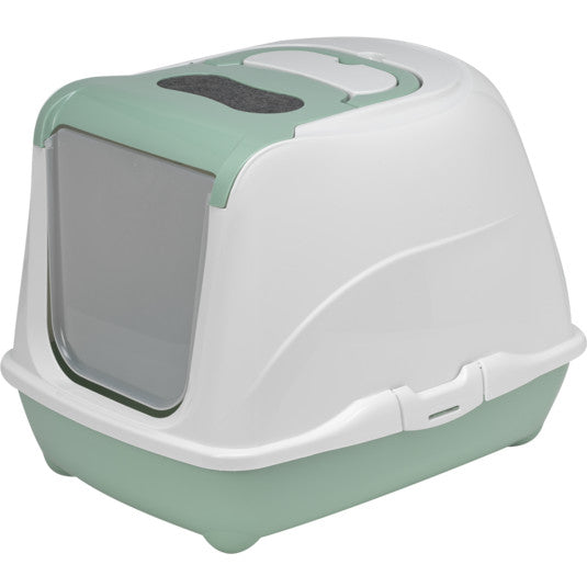 Moderna Flip Cat-Litter Box Large-50.2 x 38.8 x 37.7 cm-Green