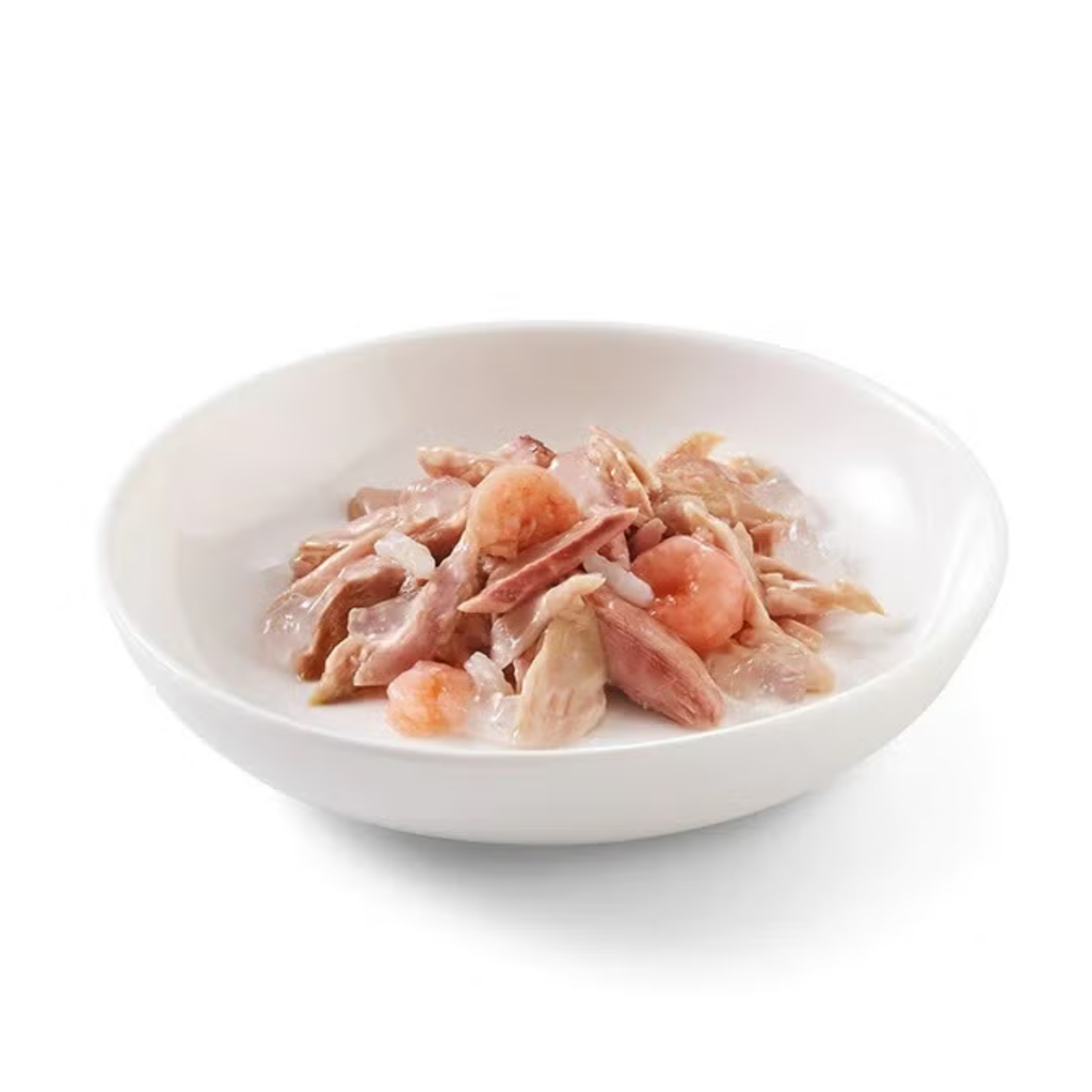 Schesir Complete & Balanced Nutrition Wet Cat Food in Jelly Can[Multi pack]- Tuna With Shrimp-(6X50g)