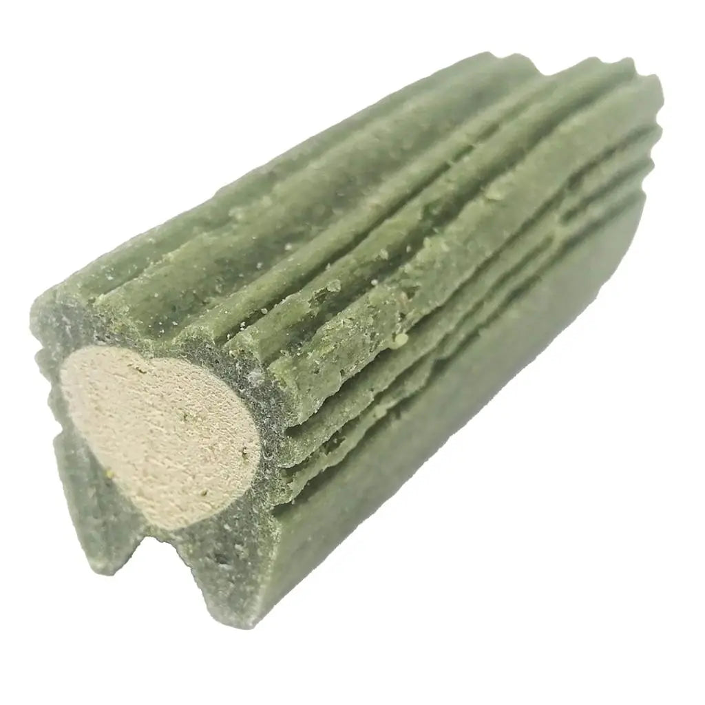 Duvo+ Chew! Stuffed Dental Sticks 9.6cm - 14pcs - 420g, Green[Dimension - 9.6cm - 14pcs - 420g]