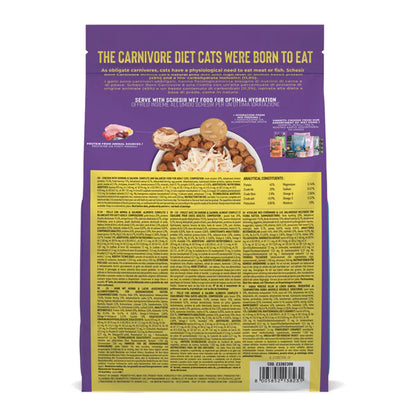 Schesir Born Carnivore Grain Free Oven Baked Dry Food [High-Protein] For Cat - Chicken with Herring & Salmon 1.25kg
