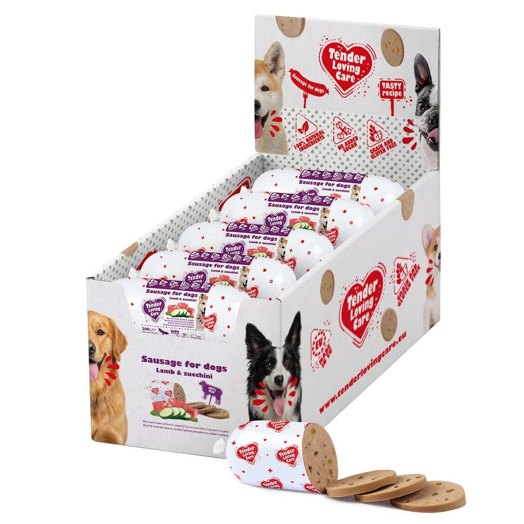 Duvo+ Sausage For Dogs - 200g [Lamb & Zucchini]
