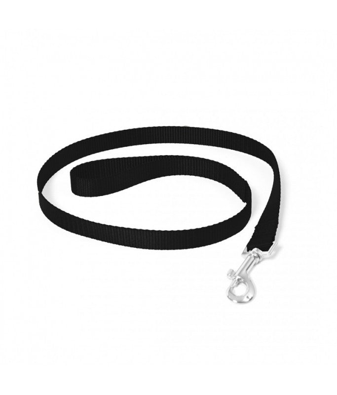Duvo Nylon lead[Color - Black, Dimension - 100cm/25mm]