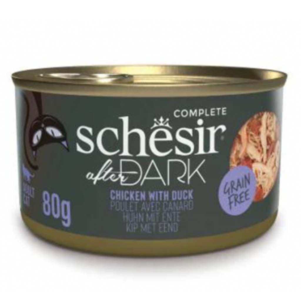 Schesir After Dark Wholefood In Broth For Cat - Chicken With Duck 6x80g