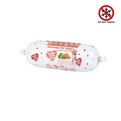 Duvo+ Sausage For Dogs - 200g [Salmon & Broccoli]