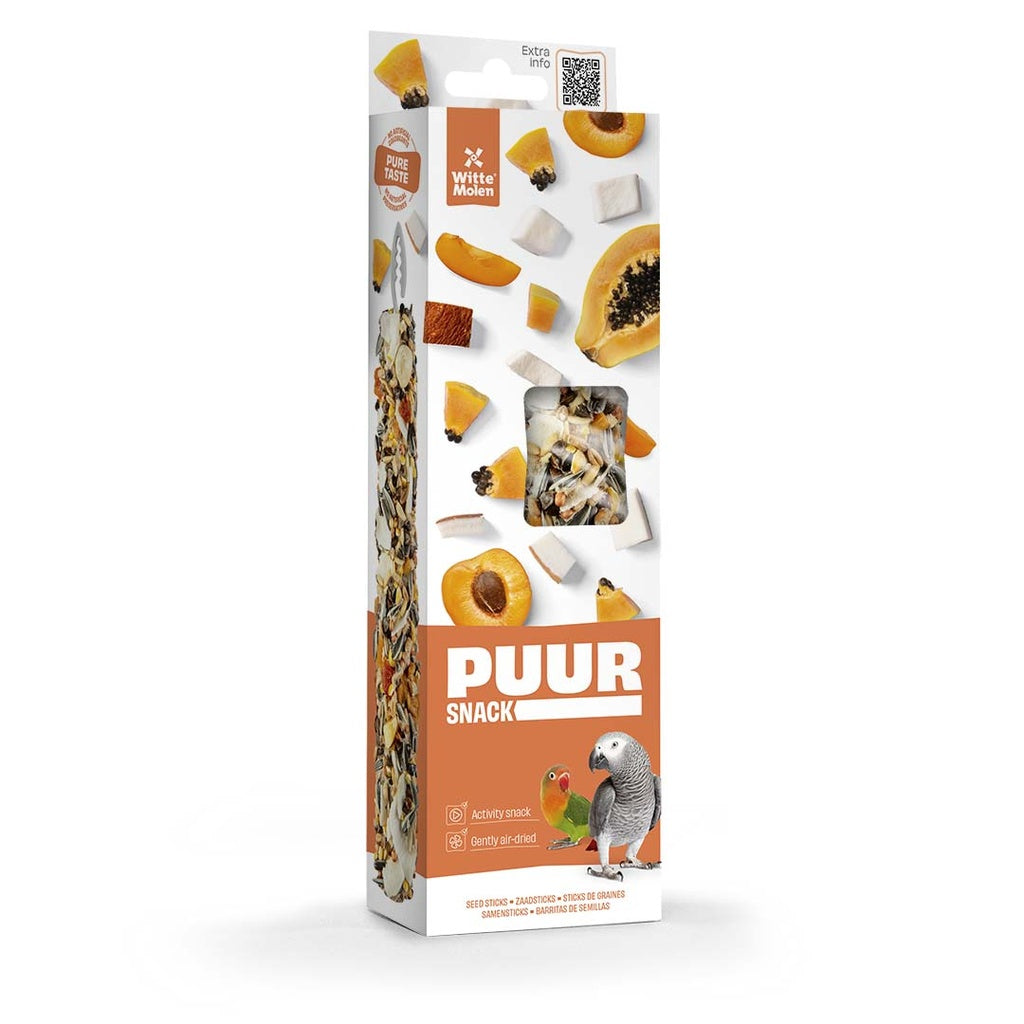 Witte Molen Puur Sticks With Papaya & Apricot For Lovebird - [Weight - 170g]