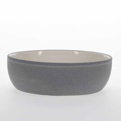 Duvo+ Feeding Bowl-Stone-Sandy ocean L - 1580ml - 22x22x7cm Grey-blue