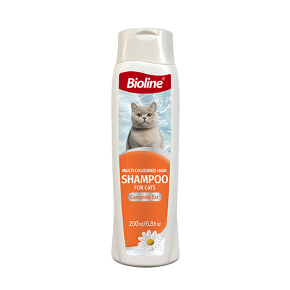Bioline Multi Coloured Hair Shampoo For Cats-200ml