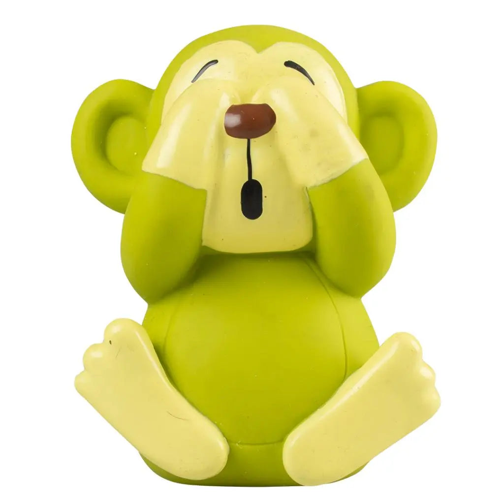 Duvo+ Latex Monkeys Hear/See/No Speak Mixed Colors 6.5x9.5x11.5cm