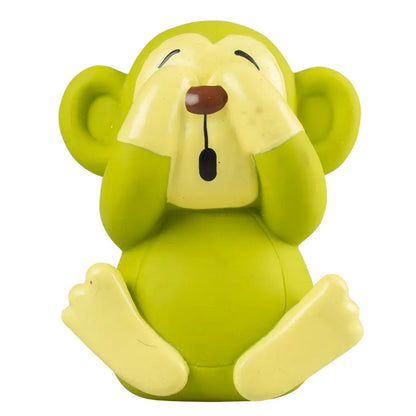 Duvo+ Latex Monkeys Hear/See/No Speak Mixed Colors 6.5x9.5x11.5cm