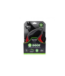 Doco All Day Adventure Retractable Leash[Color - Red, Size - L]