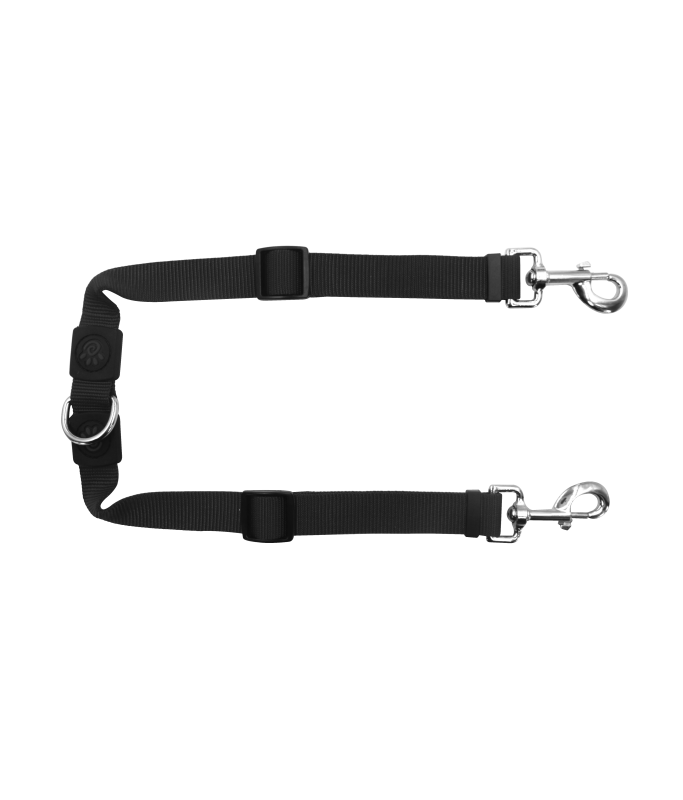 DOCO® Signature Coupler Nylon Dog Leash - Adjustable Length (DCSX2)[Color - Grey, Size - M]