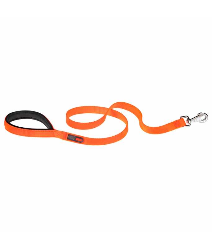 Ferplast Daytona G Nylon Dog Leash[Color - Orange, Dimension - 15mm x L 120cm]