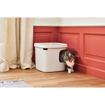 Moderna Cubana Stylish and functional corner-entry cat litter box L 49.5 x W 49.5 x H 43 cm