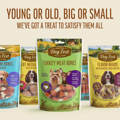 Dog Fest Rabbit Ears With Duck For Adult Dogs - 500g