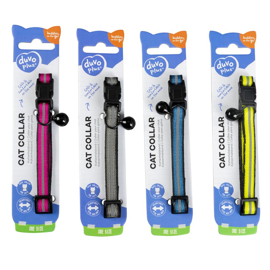 Duvo+ Cat Collar Reflective Duo Mixed Colors 20-30cm / 10Mm