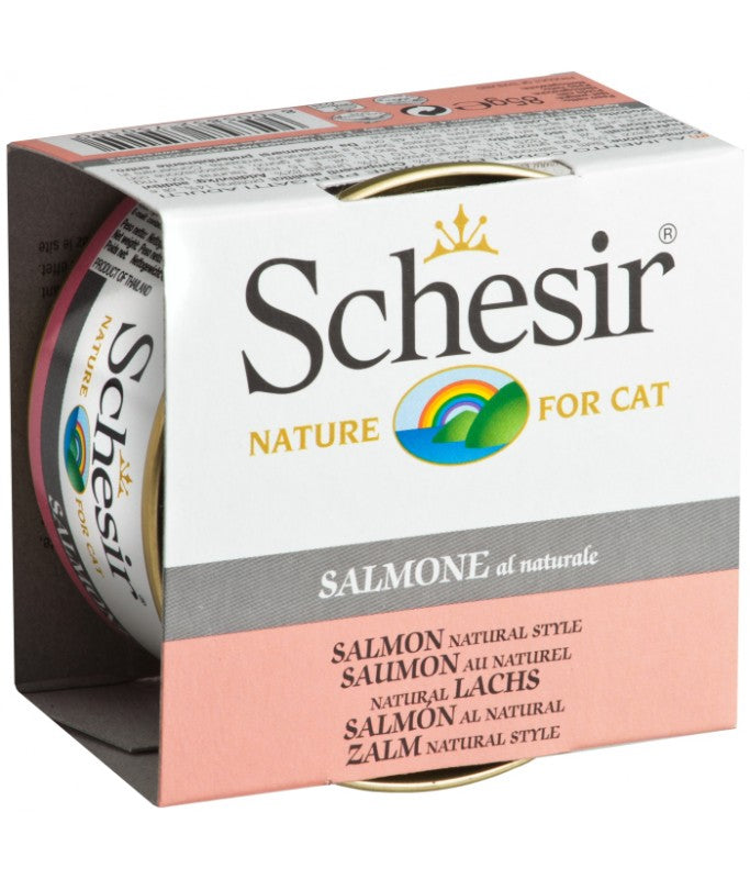 Schesir Cat Wet Food-Salmon Natural Style 7x85g