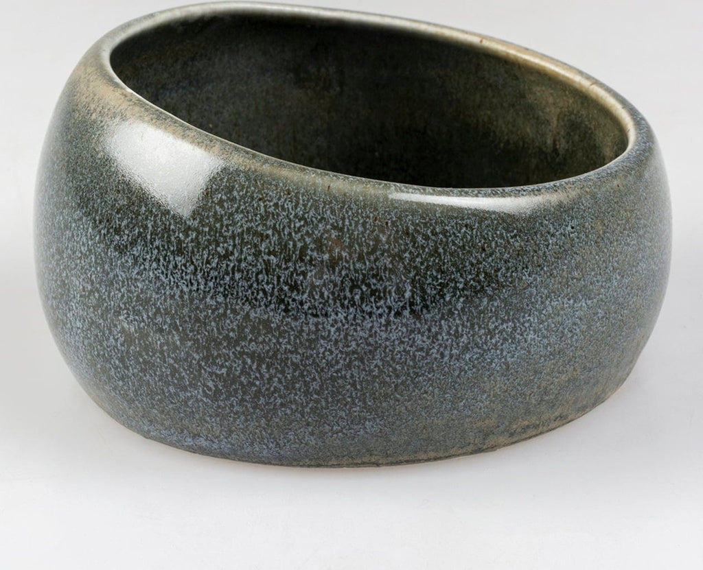 Duvo+ Feeding Bowl Stone Obliq Raw - 170ml - 11x11x6cm - [Grey]