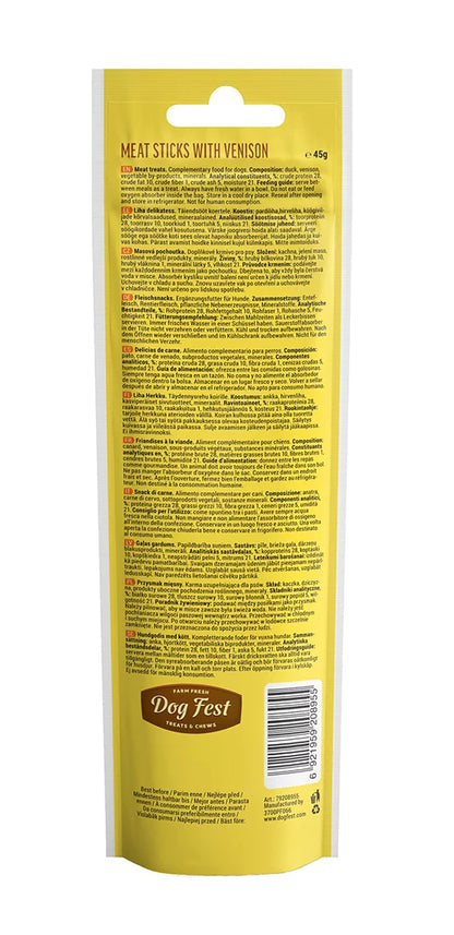 Dog Fest Meat Sticks With Vension For Adult Dogs[Weight - 45g]