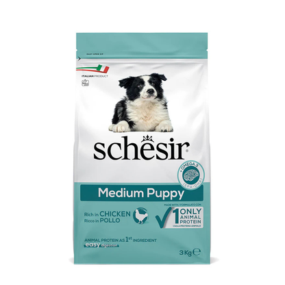 Schesir Medium Puppy with Chicken[Weight - 3kg]