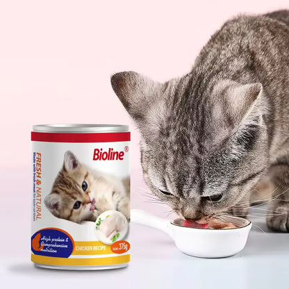 Bioline Canned Cat Food-375g-Flavor - Chicken