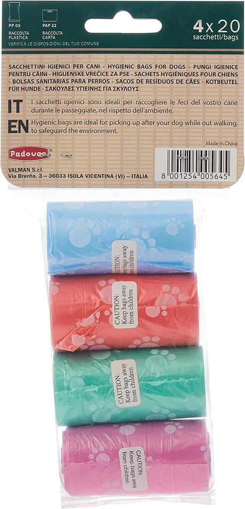 Padovan Waste Bag, Mix Colour (4x 20Bag)
