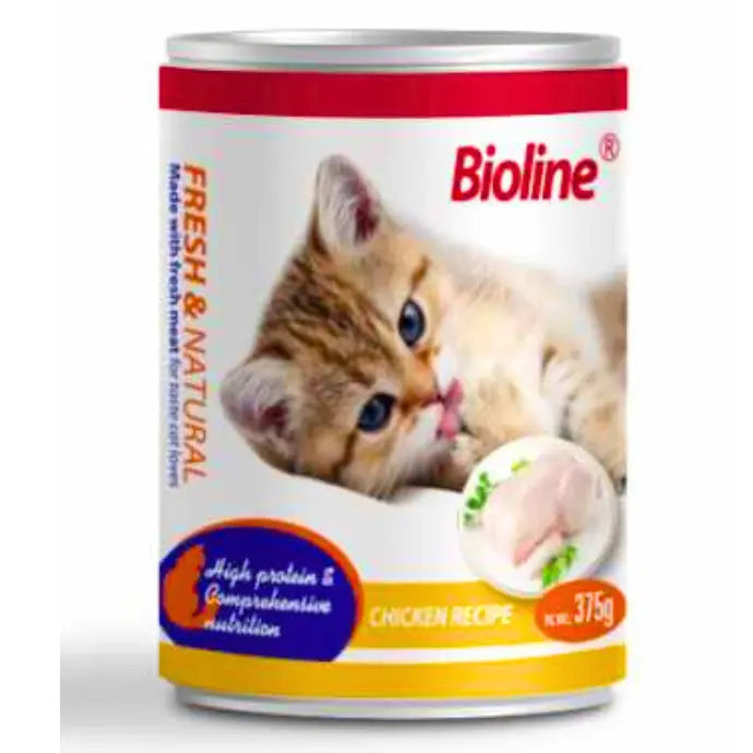 Bioline Canned Cat Food-375g-Flavor - Chicken [MOQ 3PCS]
