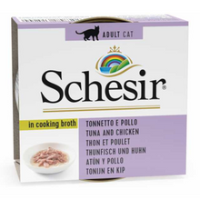 Schesir Cat Can Broth-Wet Food Tuna with Chicken-7x70g