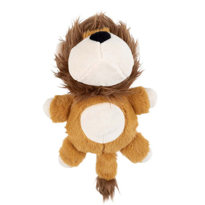 Duvo+ Plush Wildlife Lion Crackle Dog Toy 20x13x30cm - Brown