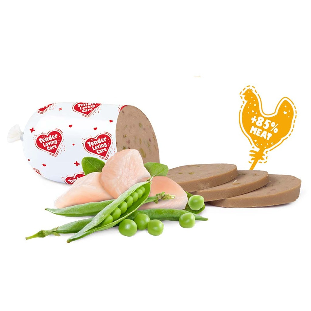 Duvo+ Sausage For Dogs - 400g [Chicken & Peas]