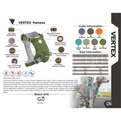 DOCO VERTEX  Harness [Crystal Lake,Size - XS]