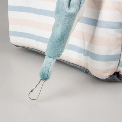 Duvo+ Striped Corner House For Small Pets-Plush M - 27x23x30cm Multicolour