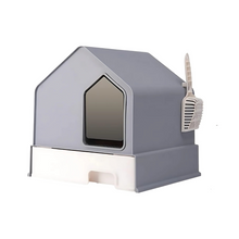 Pado House Cat Litter Box 46*46*44cm- Grey