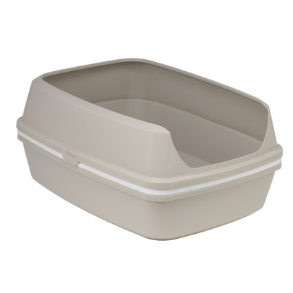 Moderna Lift to Sift -Open Cat Litter Box L 56 x W 42.7 x H 27.3 cm (Grey+White)[Size - XL]