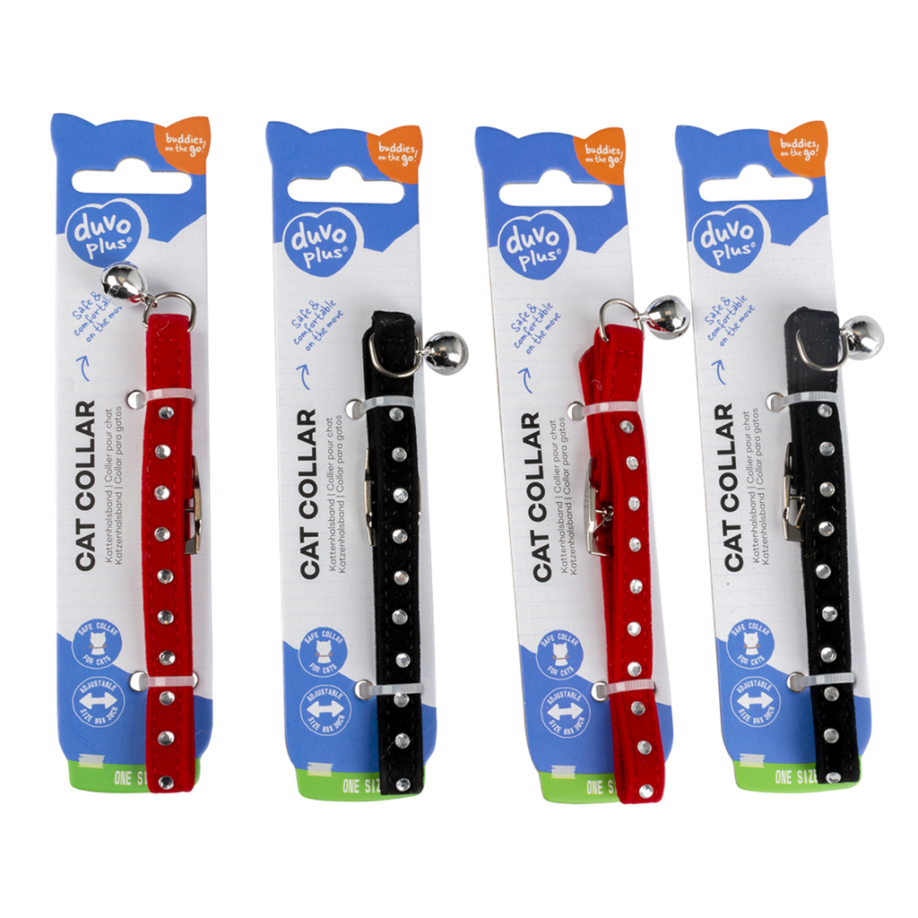 Duvo+ Cat Collar Mixed Colors 20 - 30cm / 10mm[Texture - Diamonds]
