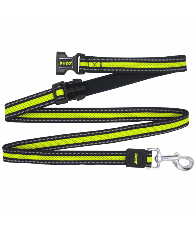DOCOÂ® Athletica Easy-Snap Air Leash 6ft (DCA1372)[Size - S, Color - Safety Lime]