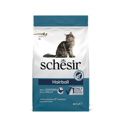 Schesir Cat Dry Food Hairball with Chicken[Weight - 400g]