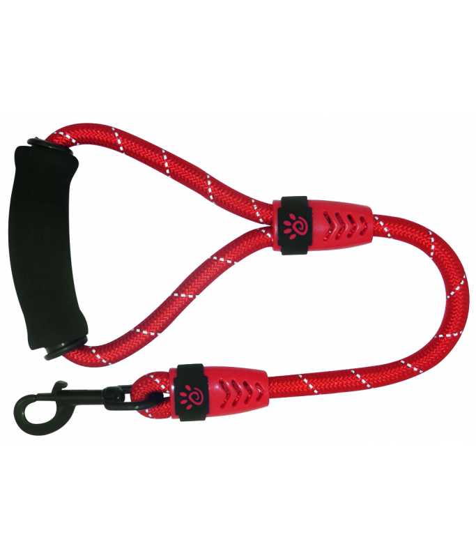 DOCOÂ® 20" Rope Leash W/ ErgoCurve Foam Handle Ver.2 (DCROPE2020)[Color - Maroon, Size - L]