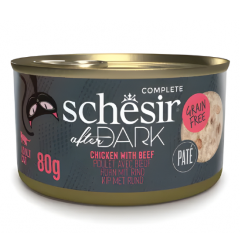 Schesir After Dark Patè For Cat - Chicken With Beef 6x80g