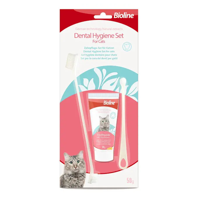 Bioline Dental Hygiene Set For Cats-50g