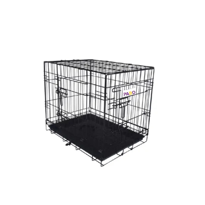 Pado Double Door Dog Crate with Mesh Floor, 92x57.5x65cm