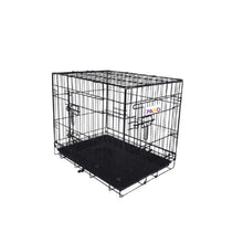Pado Double Door Dog Crate with Mesh Floor, 92x57.5x65cm