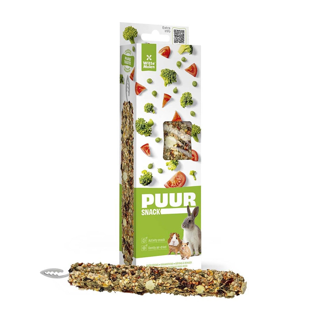 Witte Molen Chew Sticks With Pea & Tomato For Rabbit & Small Animals - [Weight - 180g]