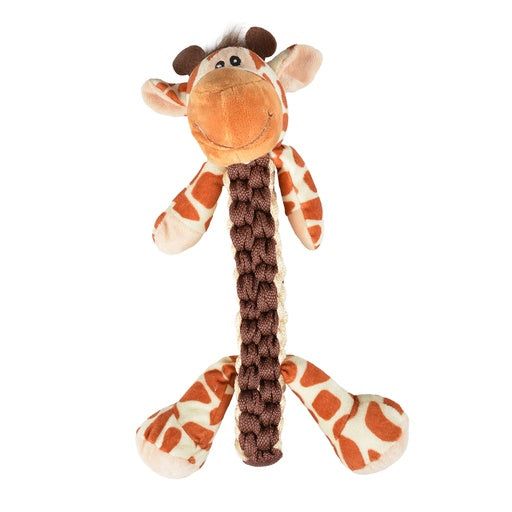 Duvo+ Zoo friends Gino Giraffe Stick Brown - Dog Toy 32x22x11.5cm