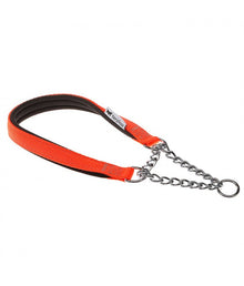 Ferplast Daytona CSS Semi - Pull - Out Collar With Soft Padding[Color - Orange, Dimension - 45cm x 15mm]