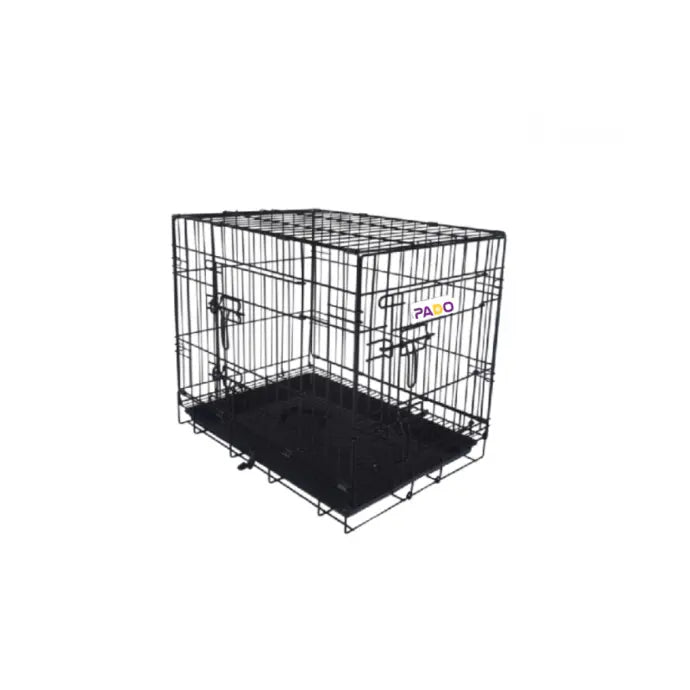 Pado Double Door Dog Crate with Mesh Floor, 77x49x56.5cm
