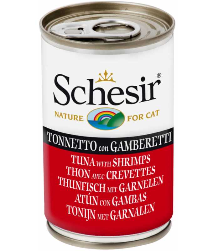 Schesir Cat Wet Food-Tuna With Shrimps 6x140g