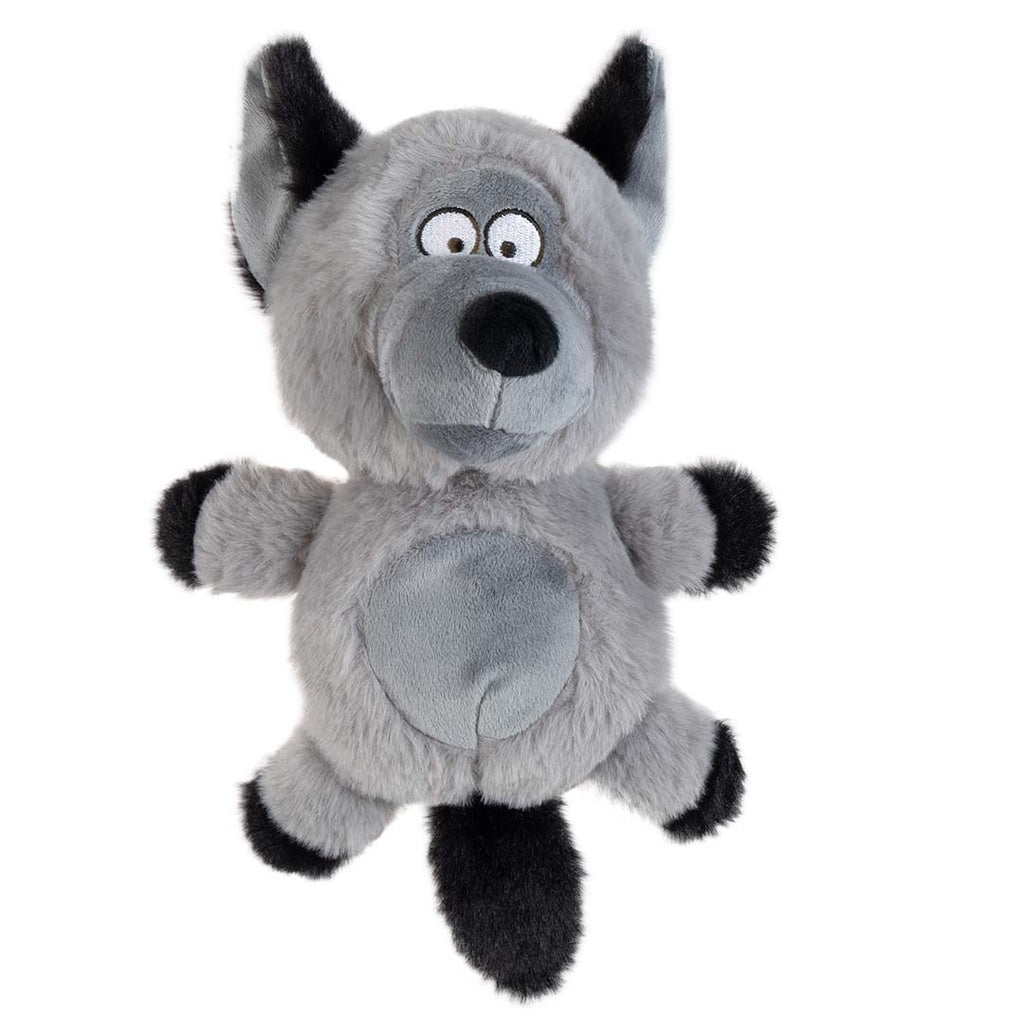 Duvo+ Plush Wildlife Coyote Crackle Dog Toy 20x13x33cm - Grey