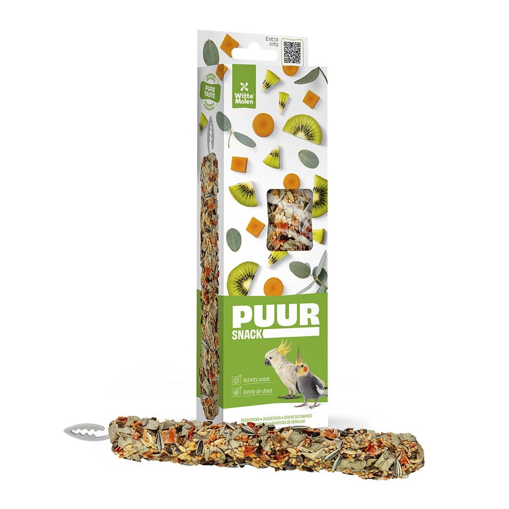 Witte Molen Puur Sticks With Kiwi & Eucalyptus For Large Parakeet - [Weight - 150g]